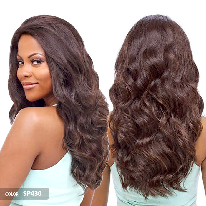 Vanessa Honey-5 Brazilian Human Hair Blend 5" x 5" Swissilk Lace Front Wig - T5XL DONIS