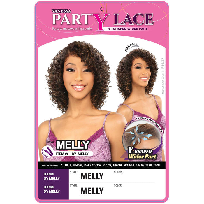 Vanessa Party Lace Y-Shaped Wider Lace Part Wig - DY MELLY