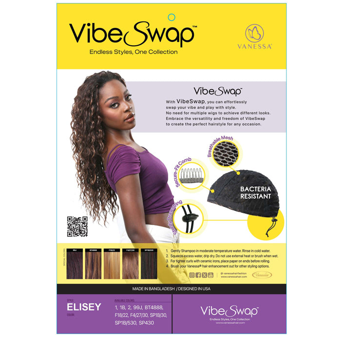 Vanessa Vibe Swap Half Wig - ELISEY