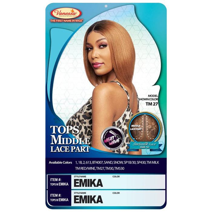 Vanessa Top Lace Super Middle Lace Part Wig - EMIKA