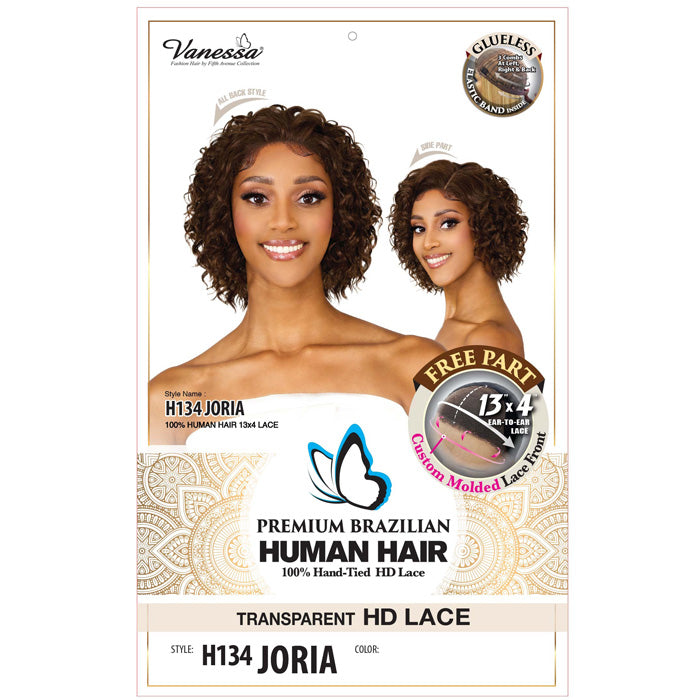 Vanessa Glueless 100% Premium Brazilian Human Hair 13x4 HD Lace Front Part - H134 JORIA
