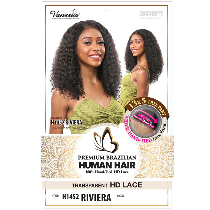 Vanessa Premium Brazilian Human Hair Glueless 13x5 HD Lace Front Wig - RIVIERA