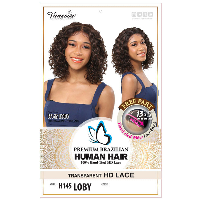 Vanessa Premium Brazilian Human Hair Glueless Hand-Tied 13x5 HD Lace Front Wig - H145 LOBY