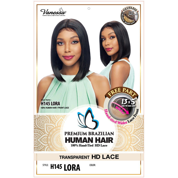 Vanessa Premium Brazilian Glueless Human Hair 13x5 HD Lace Front Wig - H145 LORA - 100% Hand-Tied