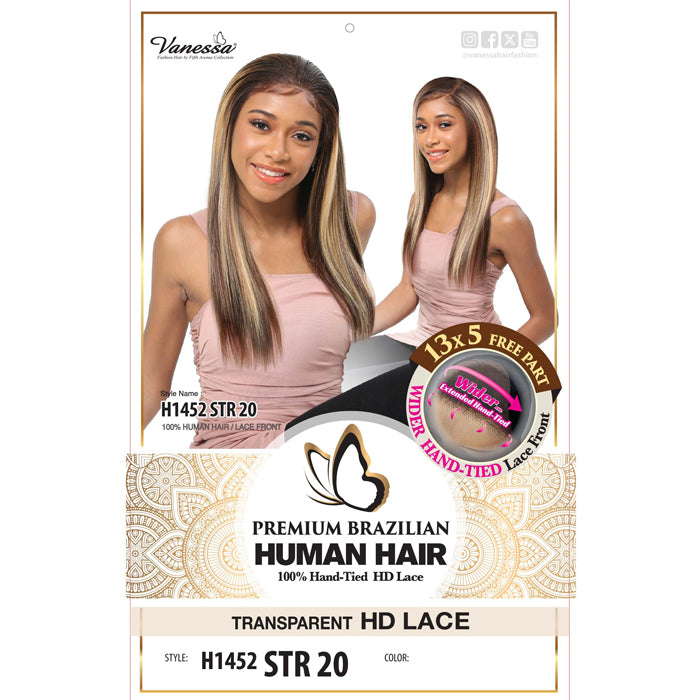 Vanessa Premium Brazilian Human Hair Glueless 13x5 HD Lace Front Wig - STR 20