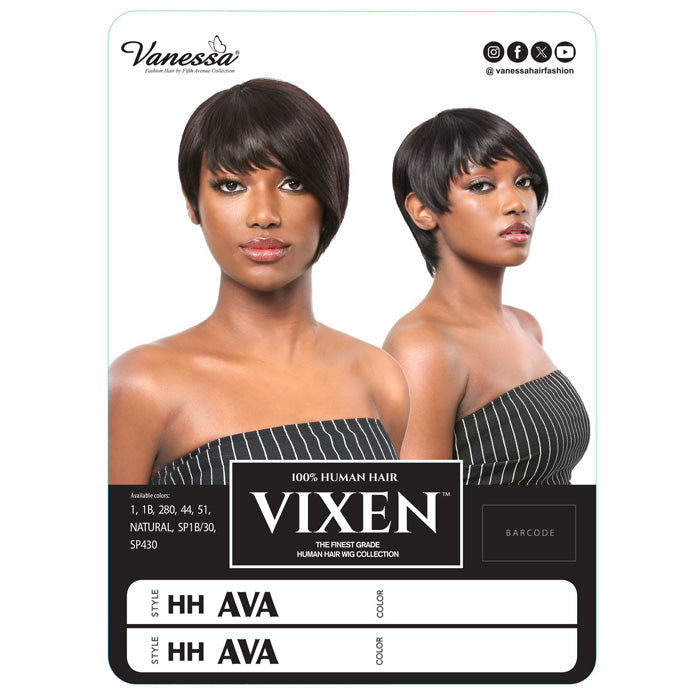 Vanessa Vixen 100% Human Hair Full Wig - HH AVA