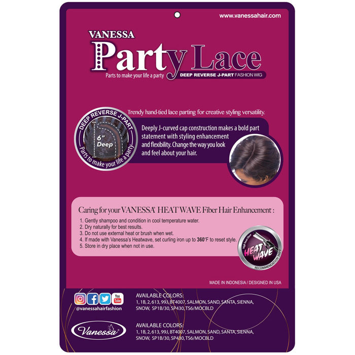 Vanessa Party Lace Deep J-Part Lace Wig - DRJ JESLI