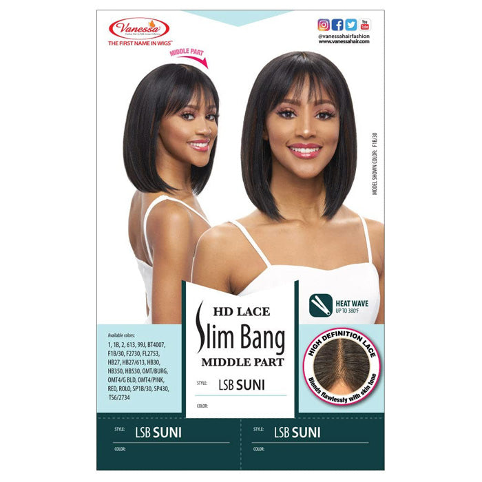 Vanessa Slim Bang HD Middle Part Lace Wig - LSB SUNI