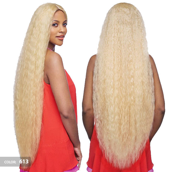Vanessa Honey Brazilian Human Hair Blend Tops Deep Part Lace Front Wig - TDHB NIKOLA 45