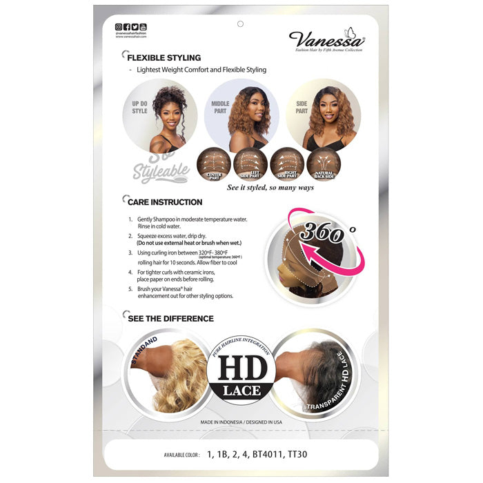 Vanessa View 360 HD Full Circle Lace Wig - VIEW 360 MIXA