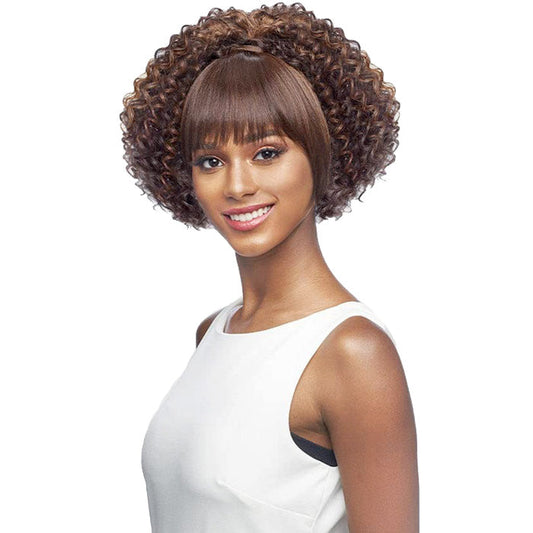 Vanessa Snap Bang & Pony Bundle Removable Bang Wrap Ponytail - STBB TINA