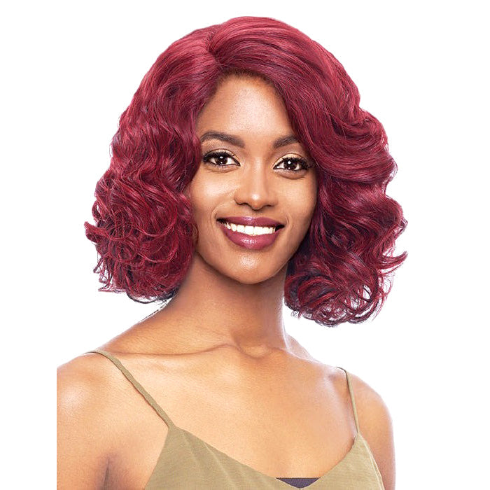 Vanessa Honey-C Brazilian Human Hair Blend Swissilk Lace Front C - Side Part Wig TCHB TYLA