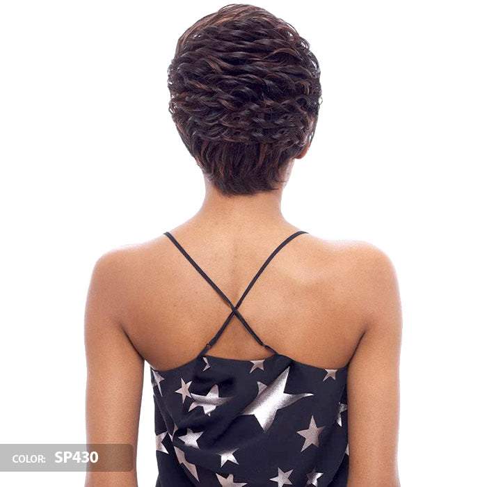 Vanessa Sweet C-Side Part Human Hair Blend Lace Front Wig - SCHB UNEAT