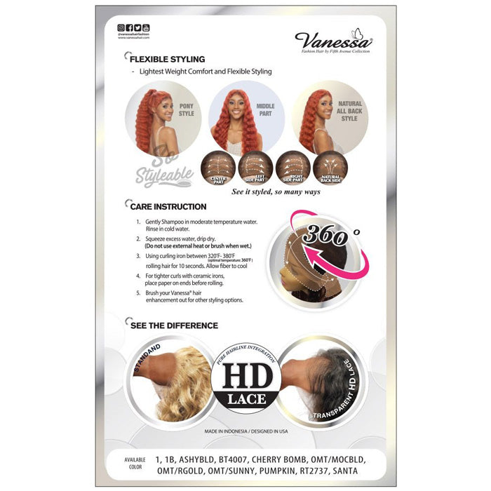 Vanessa View 360 HD All Hand-Tied 360 Lace Wig - VIEW360 MAGO