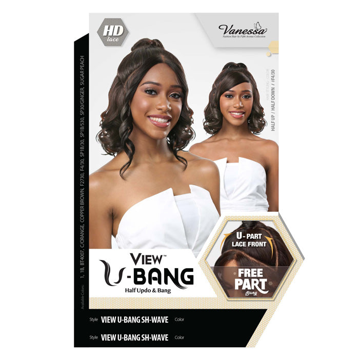 Vanessa View U-Bang Glueless HD Lace Free Part Wig - VIEW U-BANG SH-WAVE