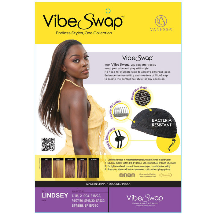 Vanessa Vibe Swap Half Wig - LINDSEY