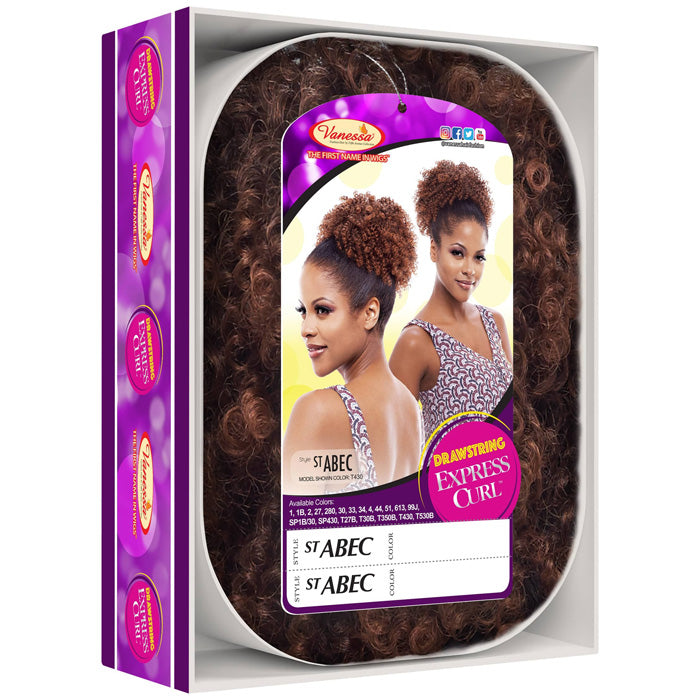 Vanessa Drawstring Ponytail Express Curl - ST ABEC