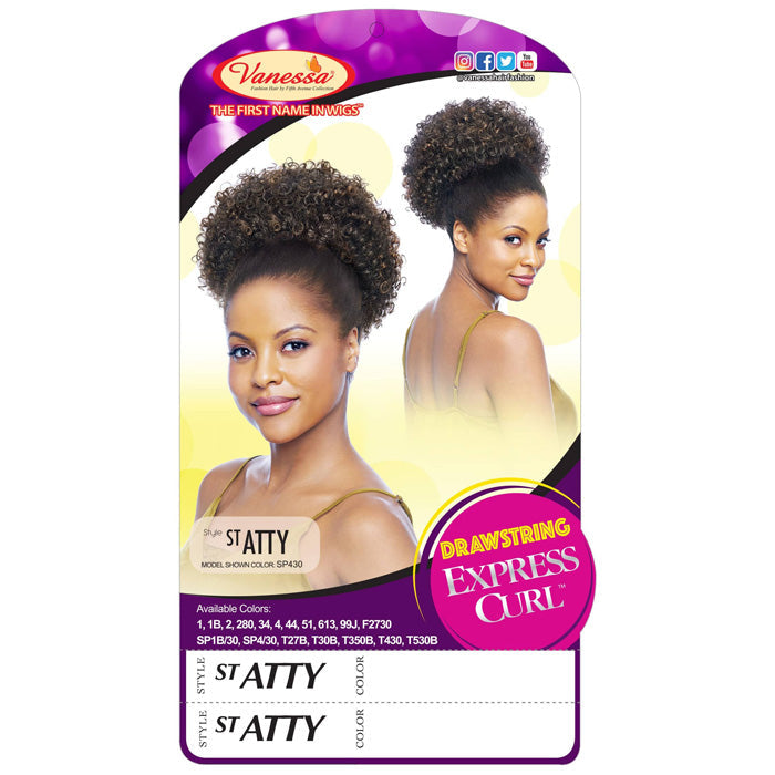 Vanessa Drawstring Express Curl Ponytail - ST ATTY