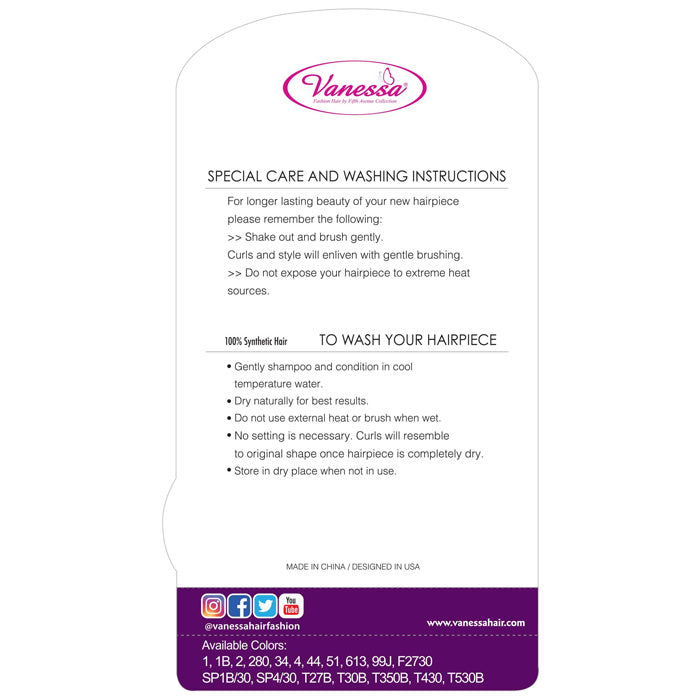 Vanessa Drawstring Express Curl Ponytail - ST ATTY