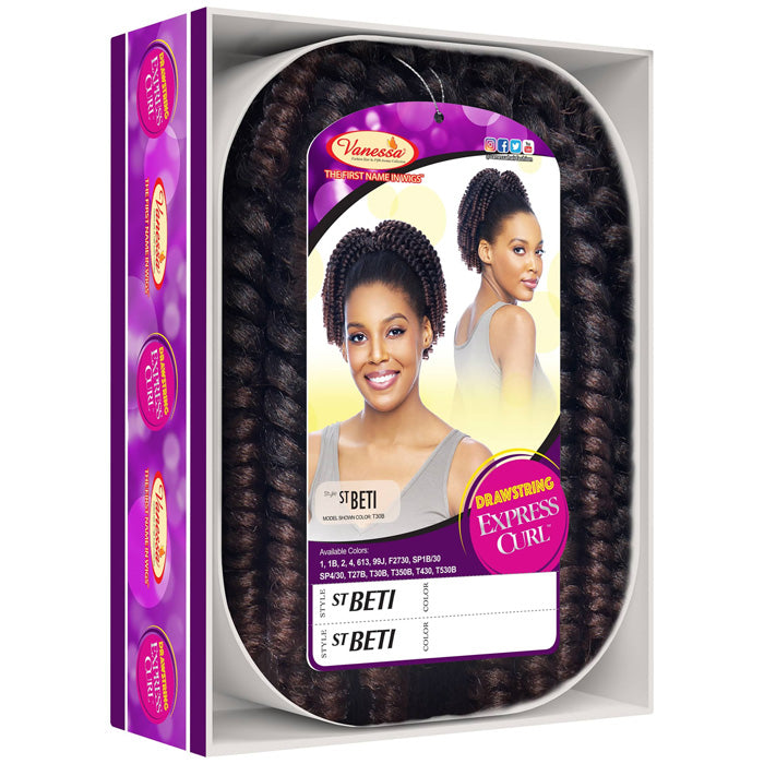 Vanessa Drawstring Express Curl Ponytail - ST BETI