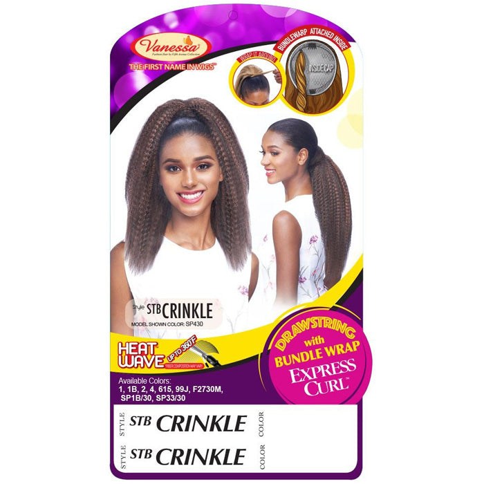 Vanessa Drawstring With Bundle Wrap Express Curl Ponytail - STB CRINKLE