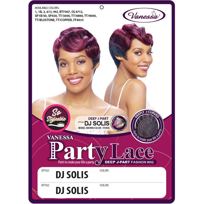 Vanessa Party Lace Deep J-Part Lace Wig - DJ SOLIS