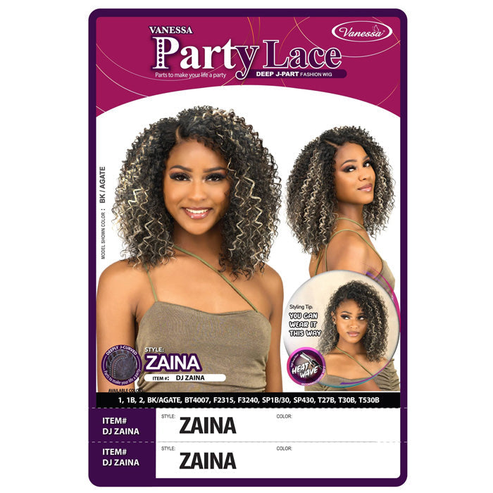 Vanessa Party Lace HD Lace J-Part Wig - DJ ZAINA
