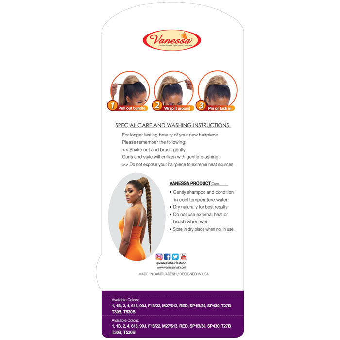 Vanessa Braiding Touch Clip In Ponytail Wrap - STB WHIP 32