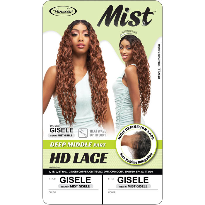 Vanessa Mist Deep Middle Part HD Lace Front Wig - GISELE