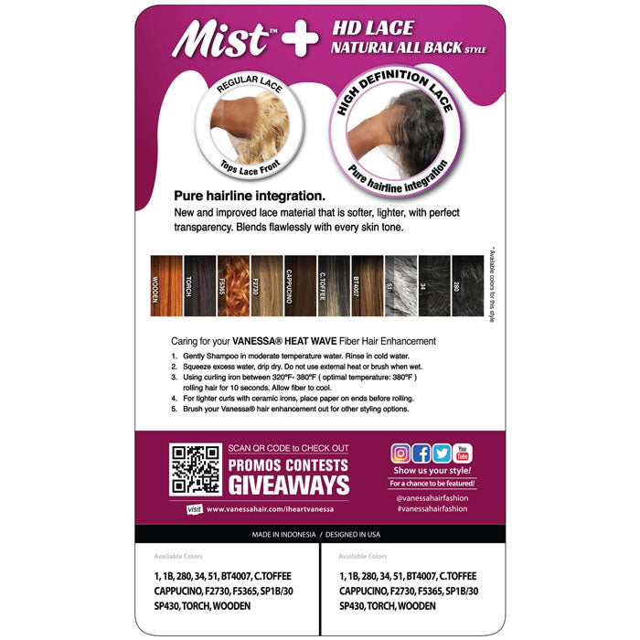 Vanessa Mist HD Lace Wig - BERRA