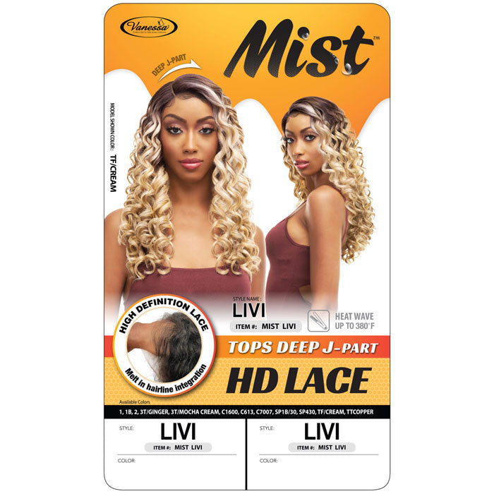 Vanessa Mist Top Deep J-Part HD Lace Wig - LIVI