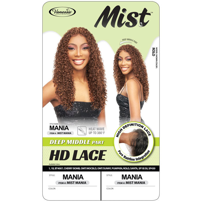Vanessa Mist Deep Middle Part HD Lace Wig - MIST MANIA