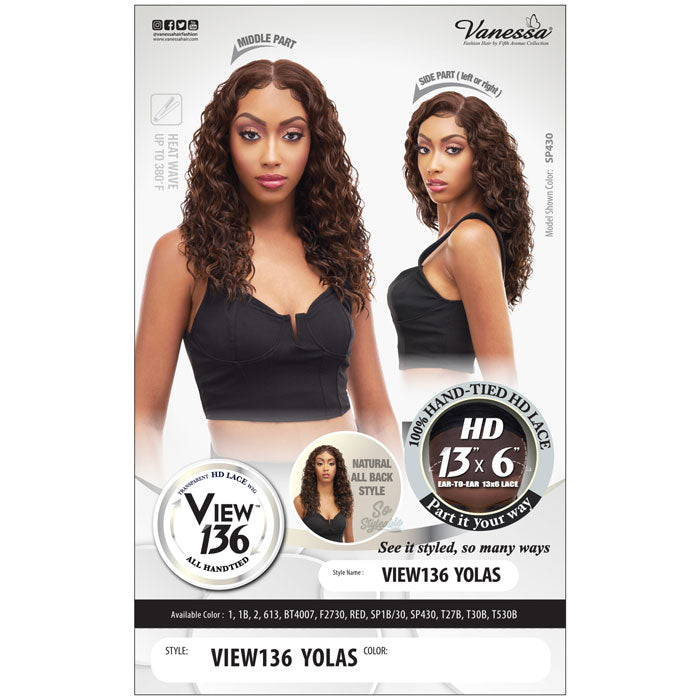Vanessa View 136 13x6 HD Lace Front Wig - VIEW136 YOLAS