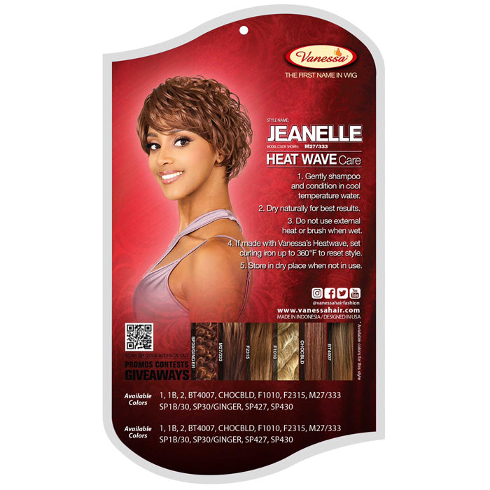 Vanessa Fashion Full Wig - JEANELLE