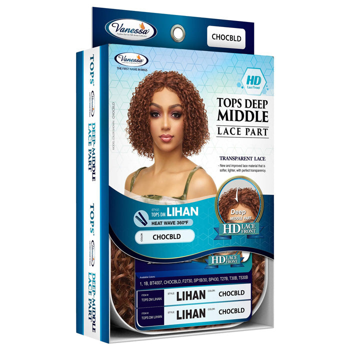 Vanessa Top Lace Deep Middle Part HD Lace Front Wig - LIHAN