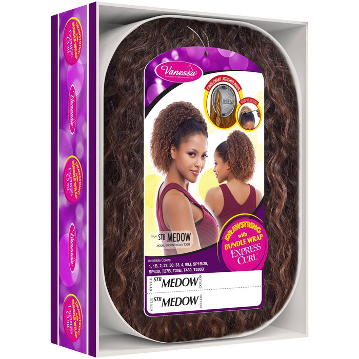 Vanessa Drawstring With Bundle Wrap Express Curl Ponytail - STB MEDOW