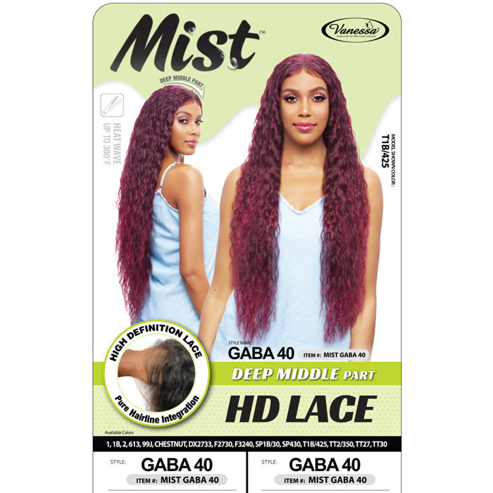 Vanessa Mist HD Deep Middle Part Lace Wig - GABA 40