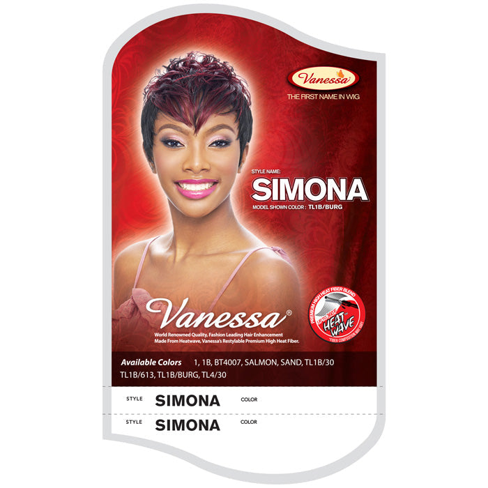Vanessa Fashionwigs Premium High Heat Fiber Wig - SIMONA