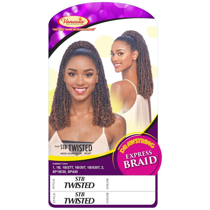 Vanessa Express Braid Drawstring Ponytail - STB TWISTED
