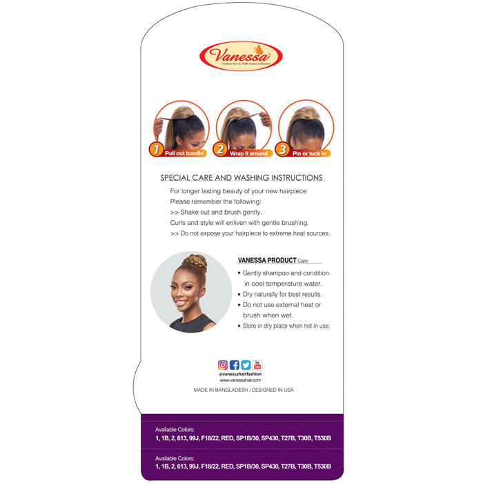 Vanessa Braiding Touch Clip In Wrap Ponytail - STB WHIP 40