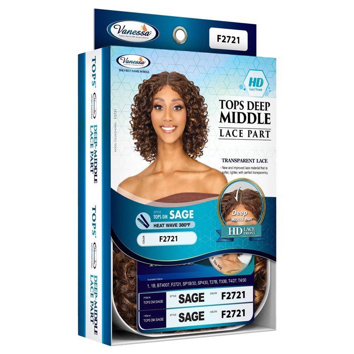 Vanessa Top Lace HD Lace Front Part Wig - TOPS DM SAGE