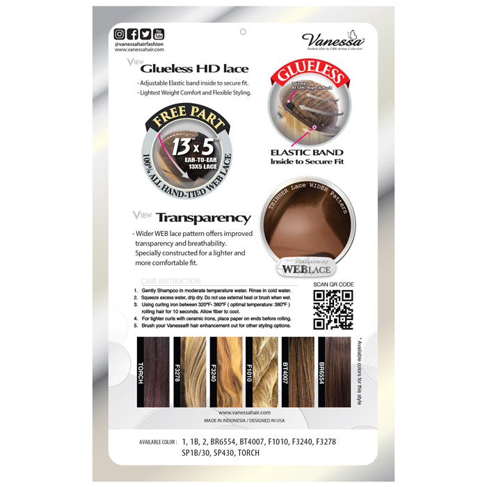 Vanessa View 135 Glueless 13x5 HD Lace Front Wig - VIEW 135 RAYAN - Hand-Tied