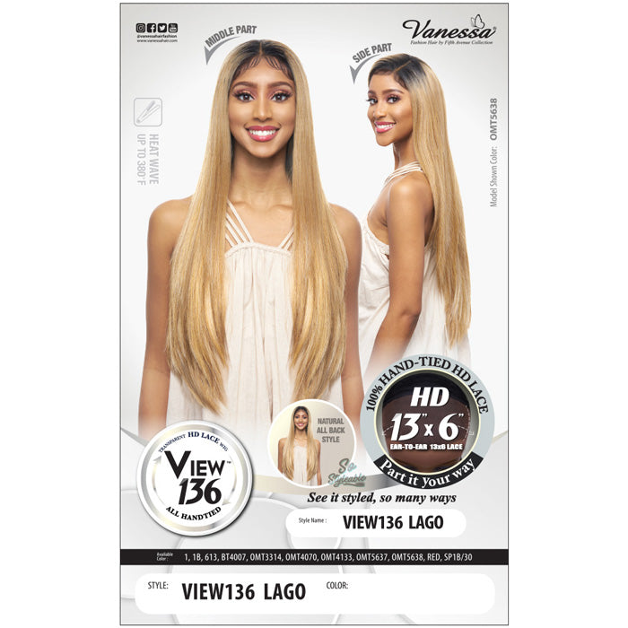 Vanessa View136 HD Hand-Tied 13x6 Lace Front Wig - VIEW136 LAGO