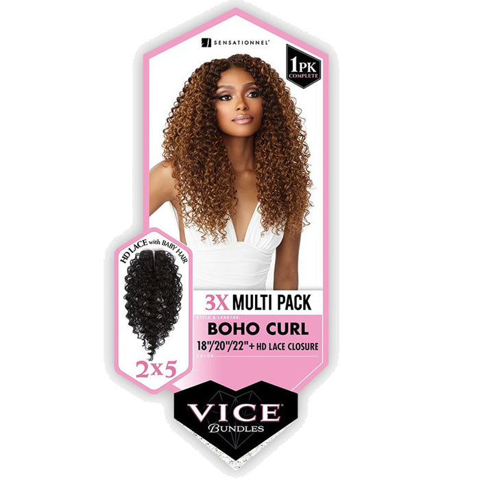 Sensationnel Vice Bundles 3X Multi Weave - BOHO CURL
