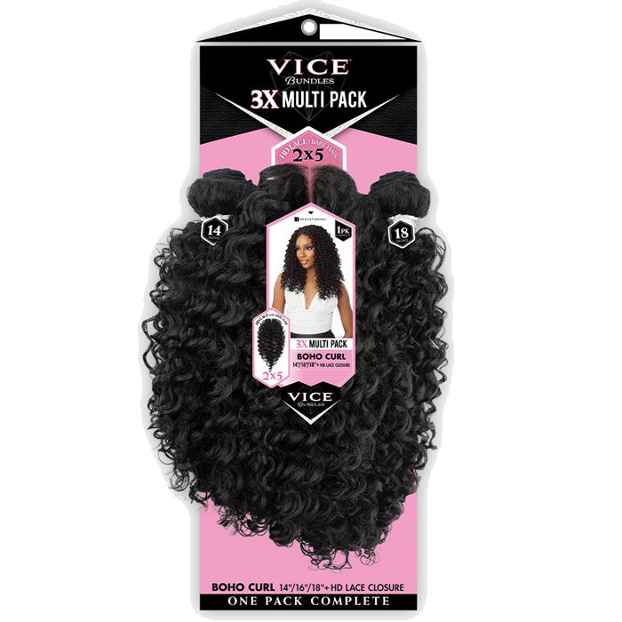 Sensationnel Vice Bundles 3X Multi Weave - BOHO CURL