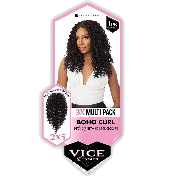 Sensationnel Vice Bundles 3X Multi Weave - BOHO CURL