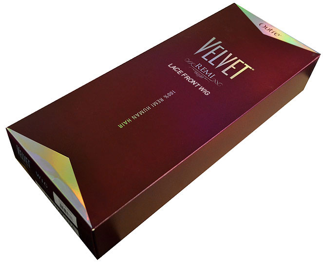 Outre Velvet 100% Remy Human Hair Lace Front Wig L Part NATURAL YAKI 18 Inch