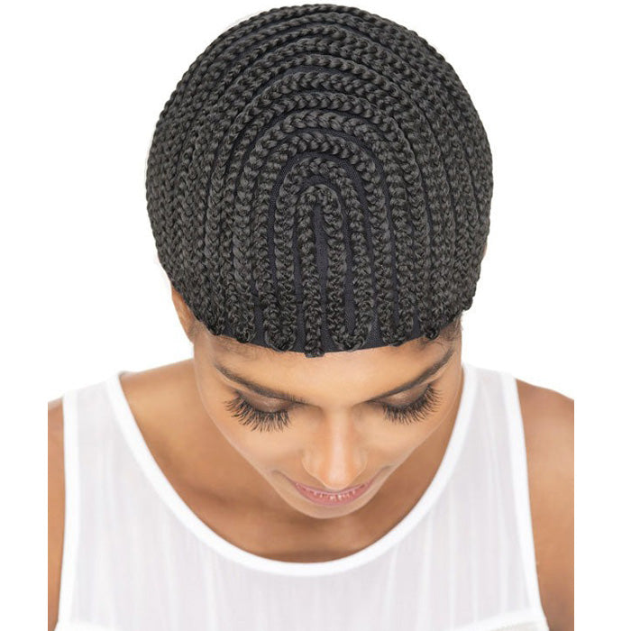 Vivica A Fox Cornrow Express Cap STRAIGHT BACK or HORSESHOE (With Combs)