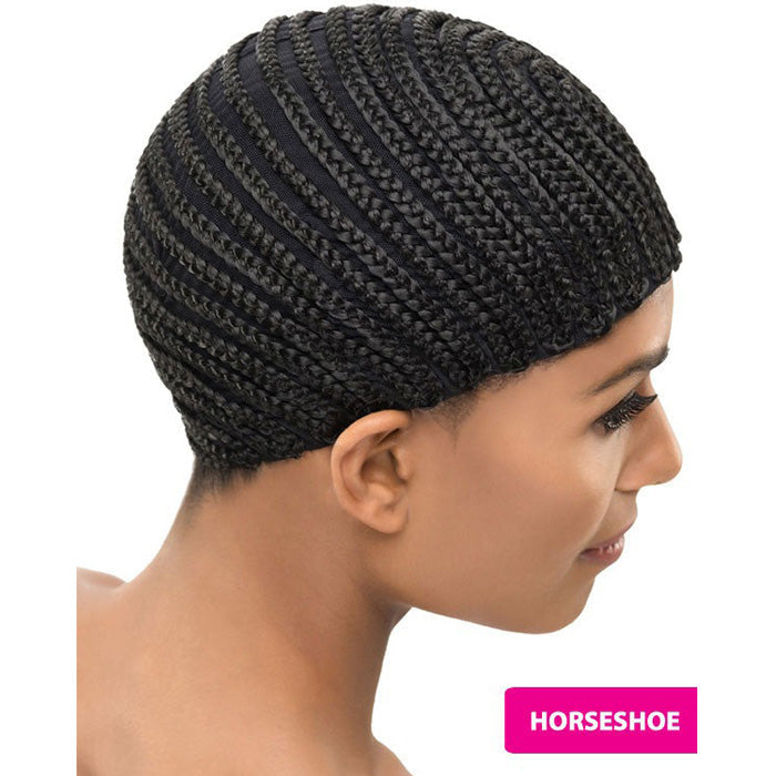 Vivica A Fox Cornrow Express Cap STRAIGHT BACK or HORSESHOE (With Combs)