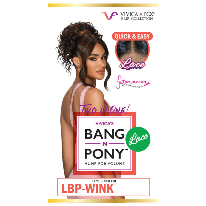 Vivica A Fox Bang N Pony Quick N Easy Lace Ponytail - LBP-WINK